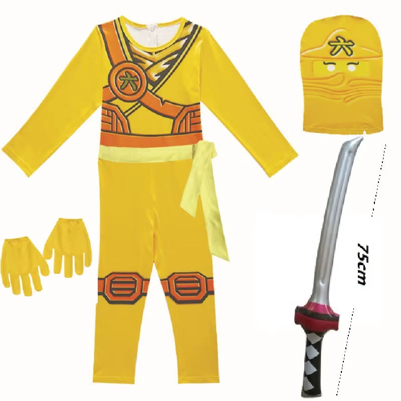 NINJA Cosplay Costume Jumpsuit Set Halloween Christmas Advanced Latest Ninja Cosplay Costume Party