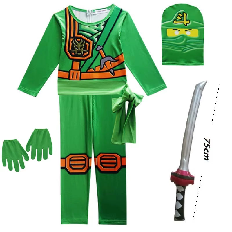 NINJA Cosplay Costume Jumpsuit Set Halloween Christmas Advanced Latest Ninja Cosplay Costume Party