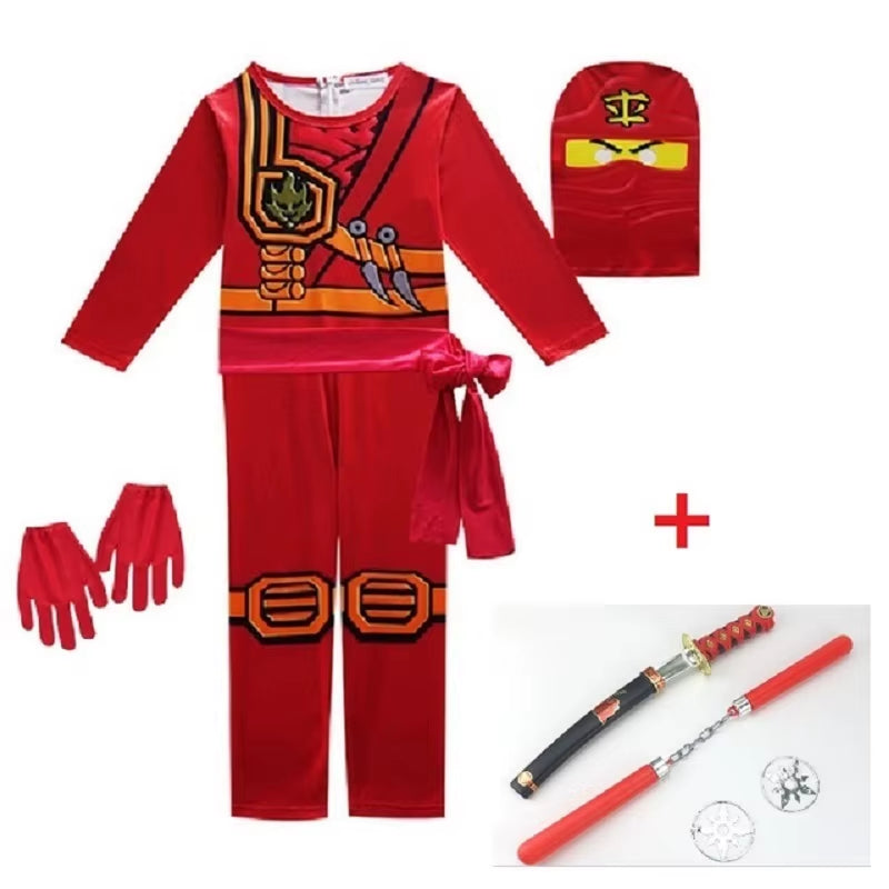 NINJA Cosplay Costume Jumpsuit Set Halloween Christmas Advanced Latest Ninja Cosplay Costume Party
