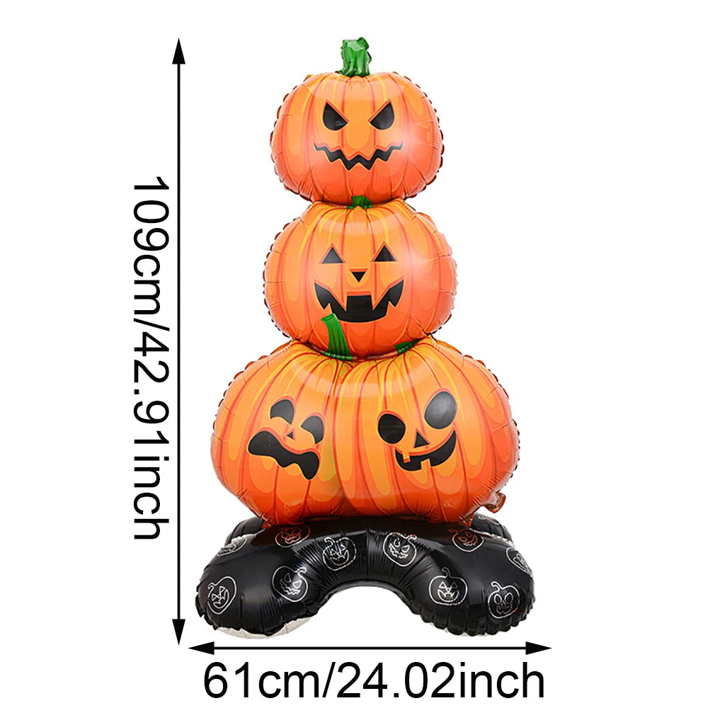 1Set Halloween Foil Balloons,Pumpkin Ghost Witch Aluminium Foil Balloons, Halloween Party Home Decorations