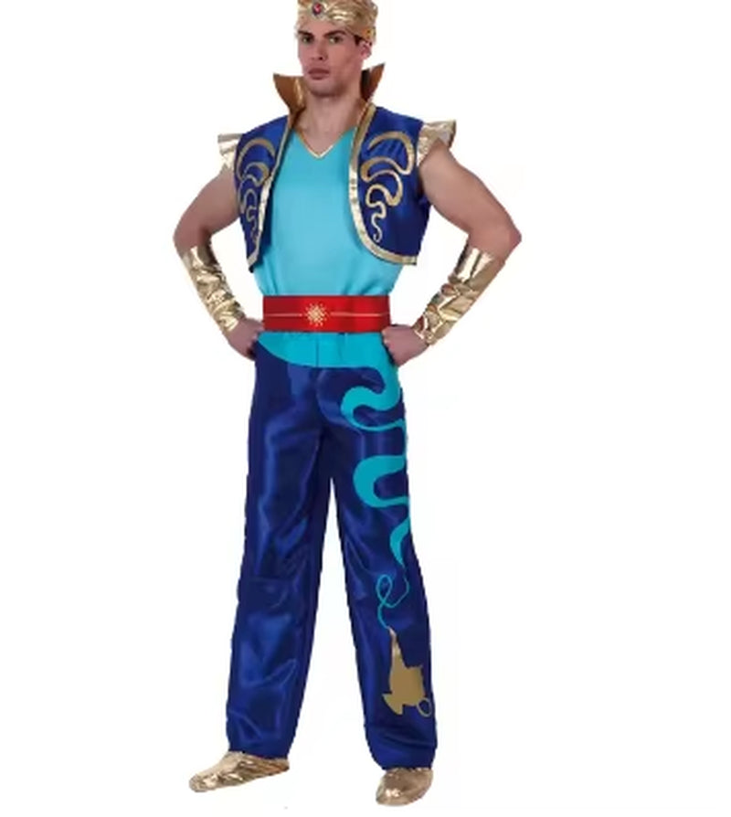 Halloween Fashion New Arab King Costume Aladdin Magic Lamp Prince Carnival Party Adult Men and Boys Stage Performance Costume