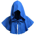 1Pc Halloween Cosplay Death Cape Short Hooded Cloak Wizard Witch Costumes Vampire Devil Wizard Black Cape Cowl Party Accessories