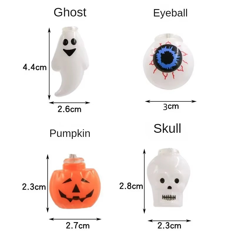 Halloween Decoration Led Light String Pumpkin Skull Head Eyeball Shaped Lamp String Trick or Treat Lantern Horror Halloween Day