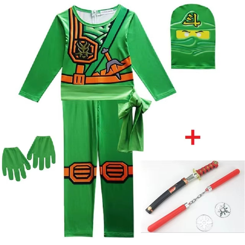 NINJA Cosplay Costume Jumpsuit Set Halloween Christmas Advanced Latest Ninja Cosplay Costume Party
