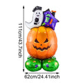 1Set Halloween Foil Balloons,Pumpkin Ghost Witch Aluminium Foil Balloons, Halloween Party Home Decorations