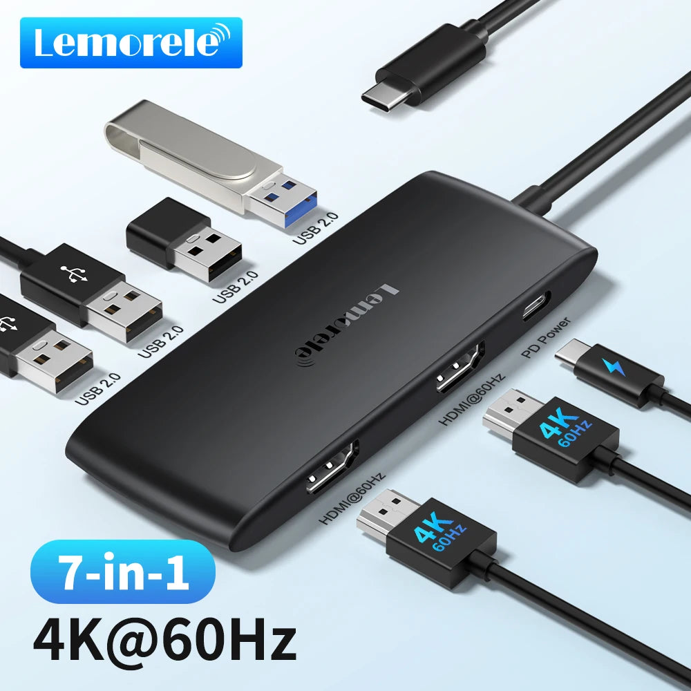 Lemorele USB-C Hub 10 Puertos