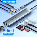 Hub USB-C a HDMI 4K SD TF PD