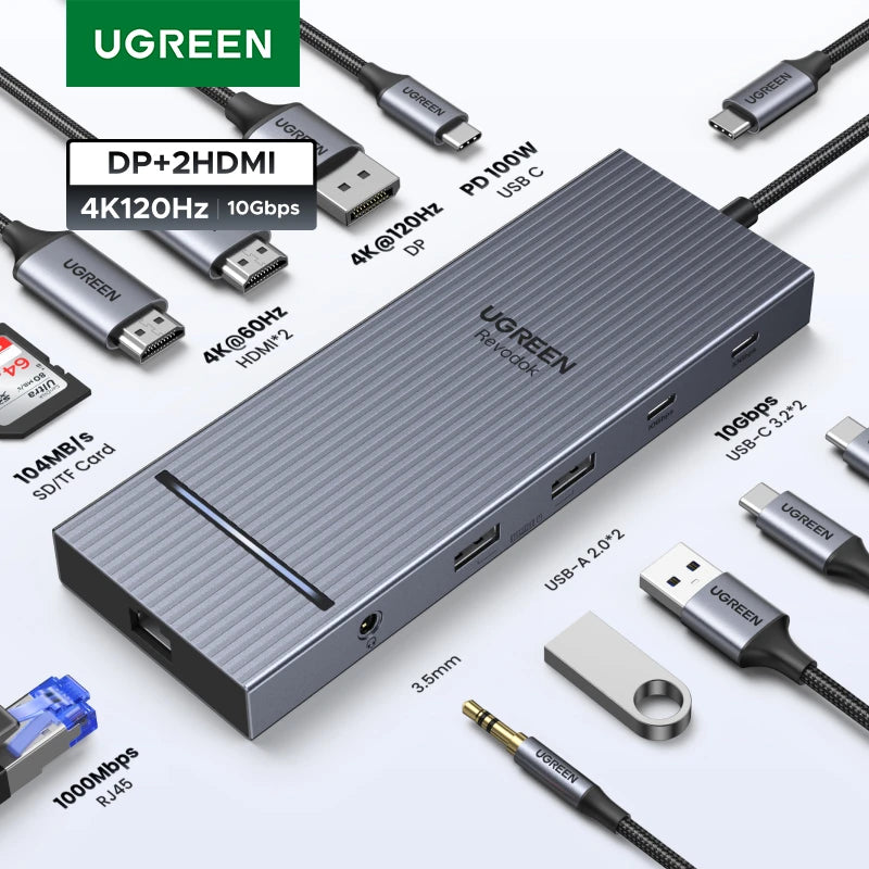 UGREEN HUB USB 12 en 1