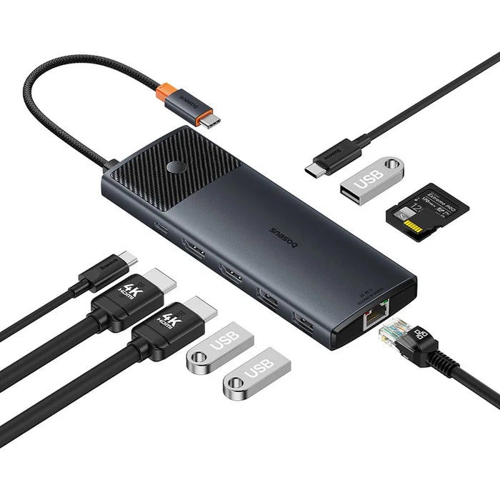 Baseus USB-C Hub Dual HDMI 8K 10 en