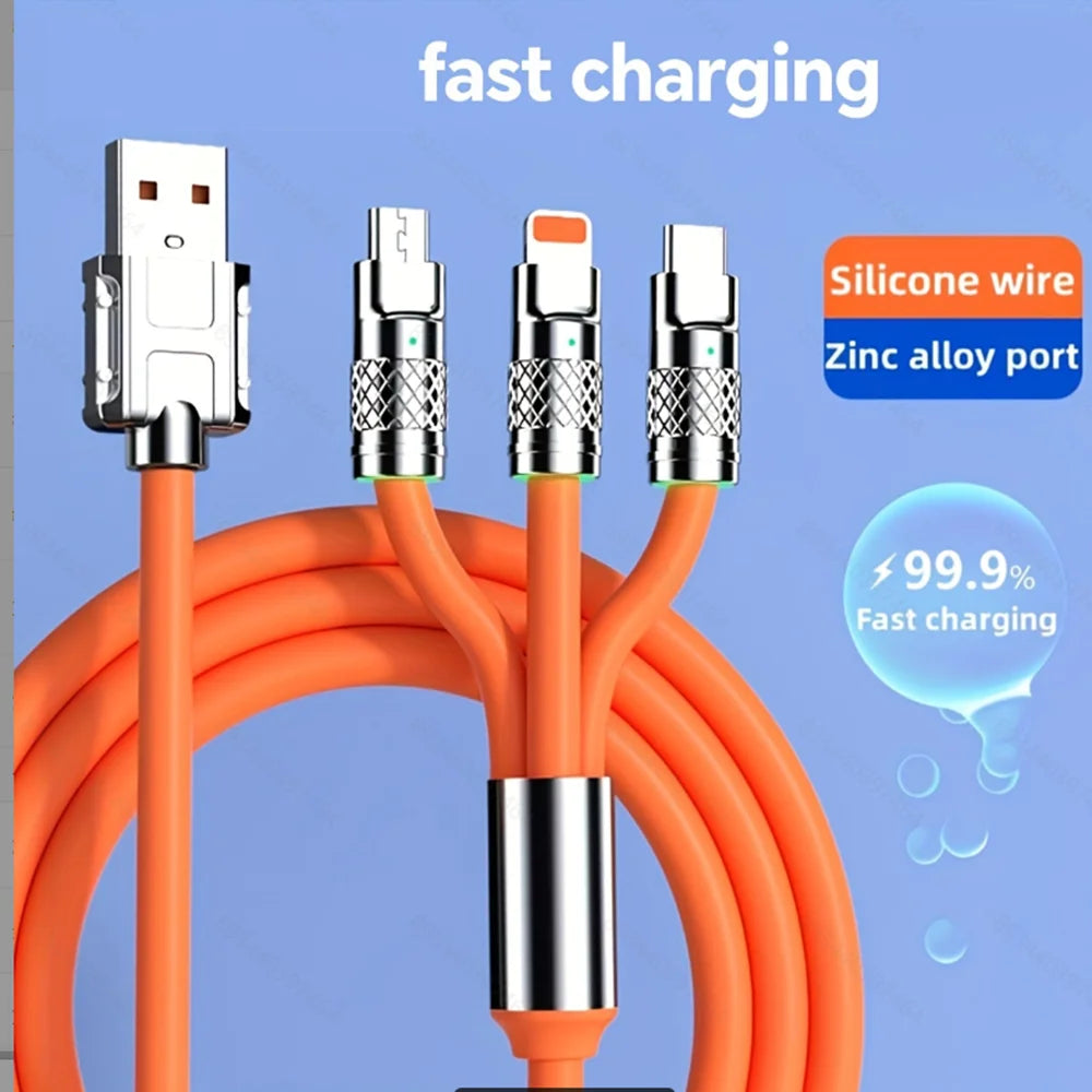 Cable convertidor 3 en 1 tipo C