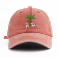 Gorra palmera rosa