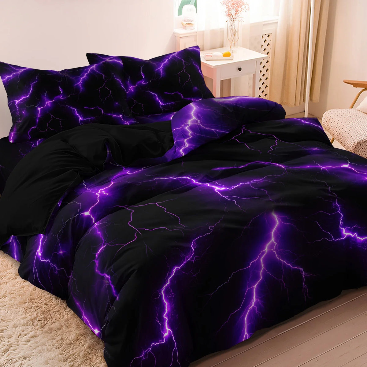 Colcha rayo violeta