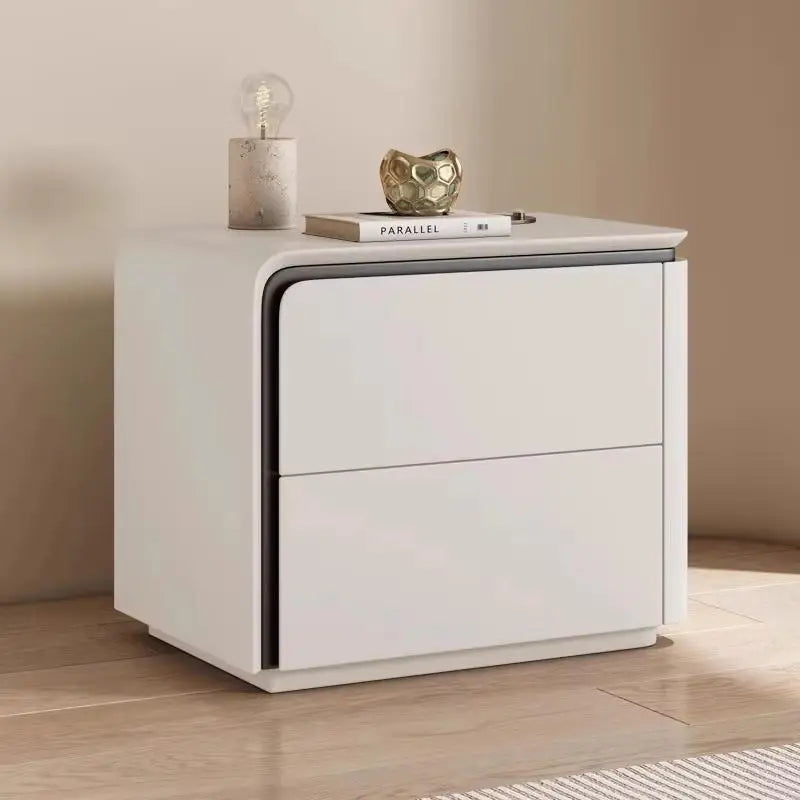 Mesa de noche blanca