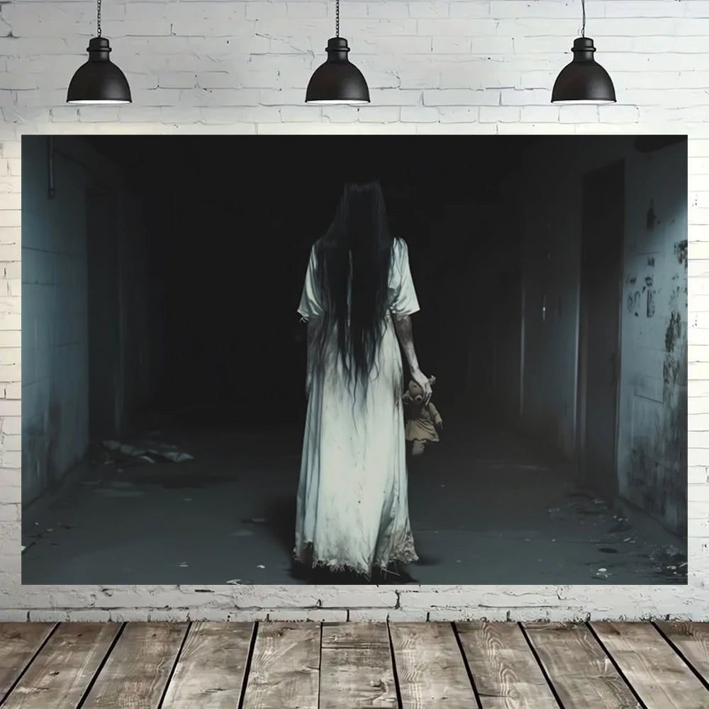 Fondo niña en el pasillo 300×200