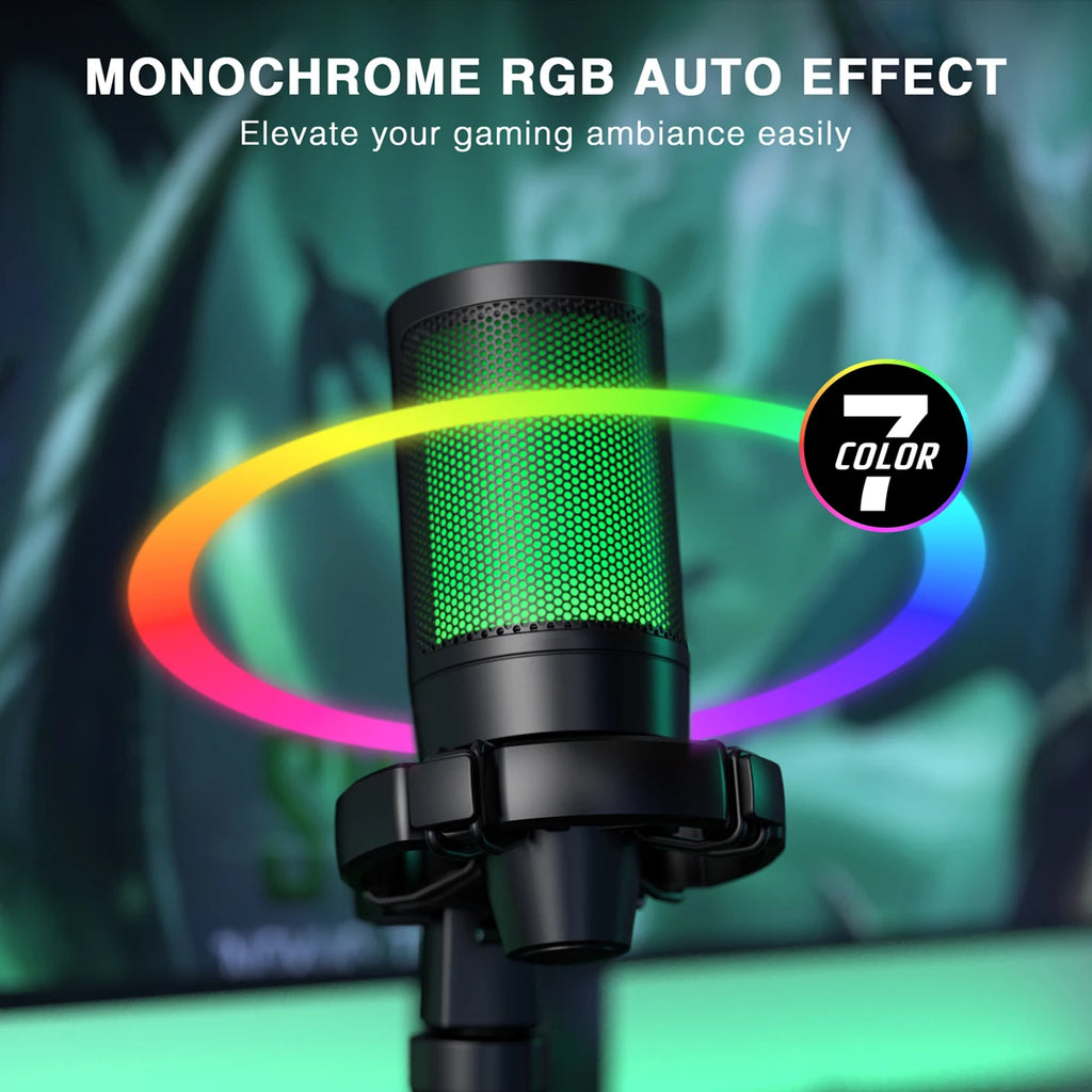 Micrófono gamer USB trípode