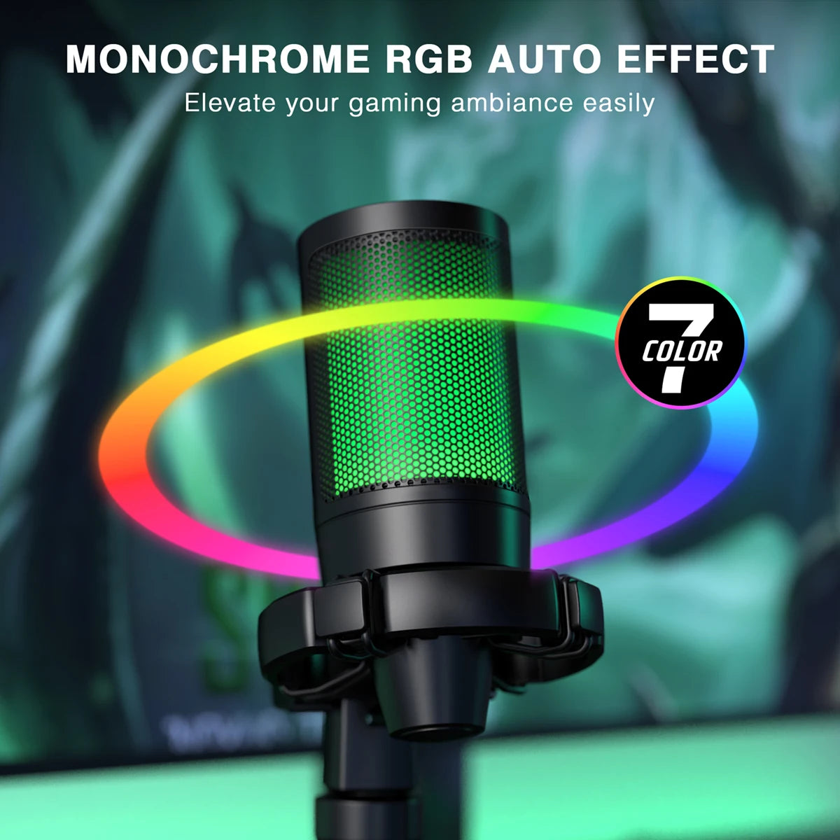 Micrófono gamer USB trípode