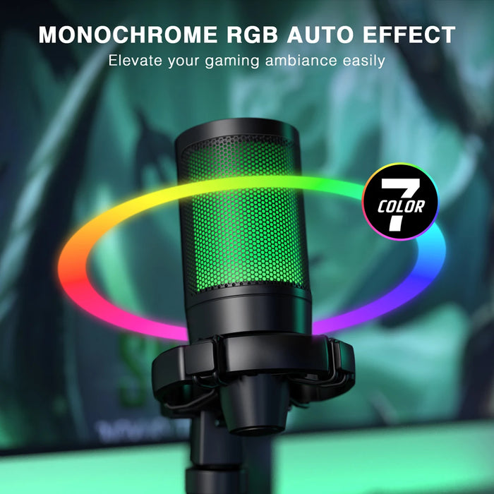 Micrófono gamer USB trípode