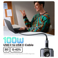 Cable USB-C Vention trenzado