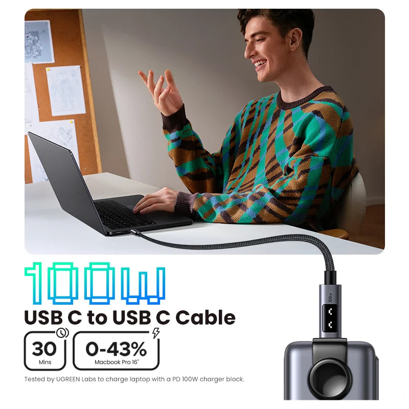 Cable USB-C Vention trenzado
