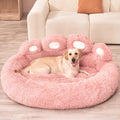 Cama perro fluffy rosa