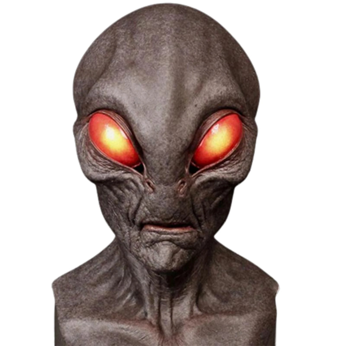 Máscara alien de ojos rojos