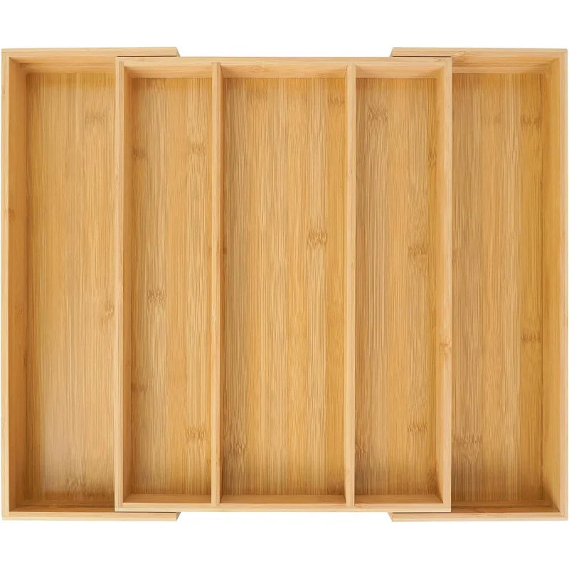 Organizador de cajón de bambú