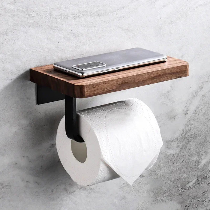 Portarrollos de Madera para Baño