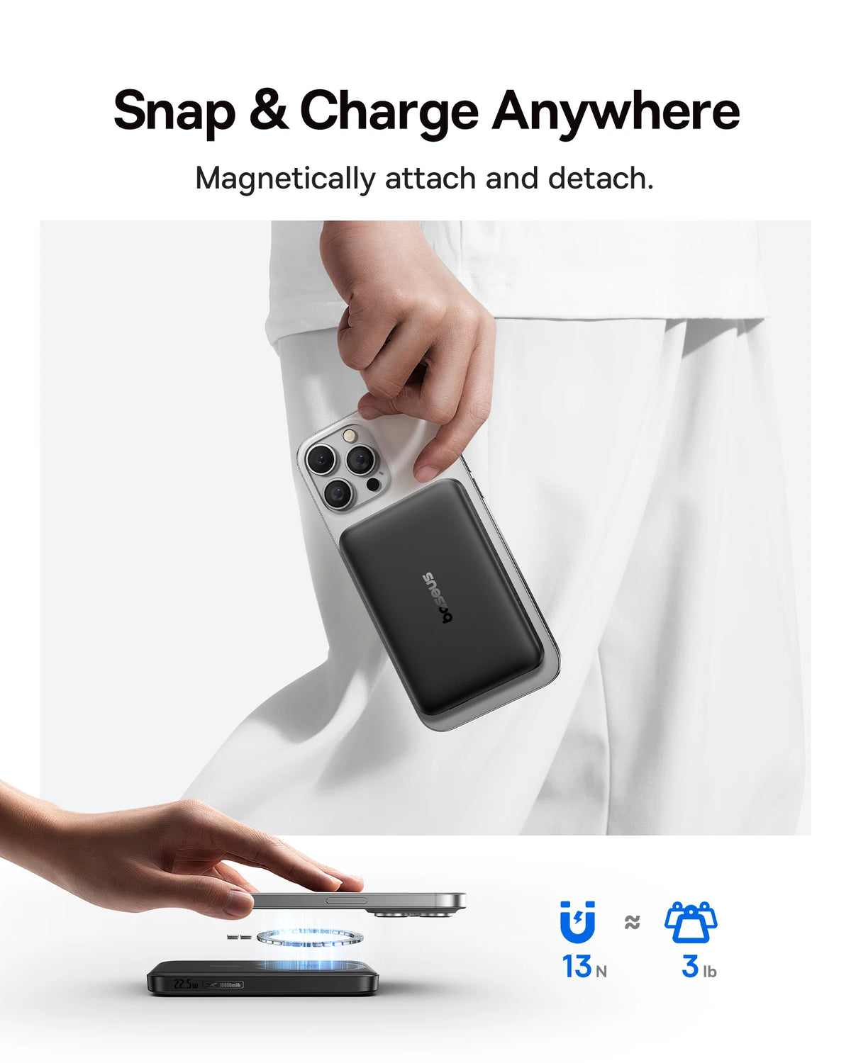 Power bank Baseus 10000 Qi2