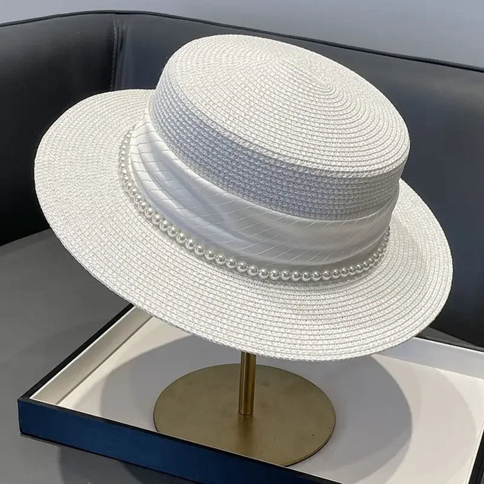 Gorra Perlas Blanca