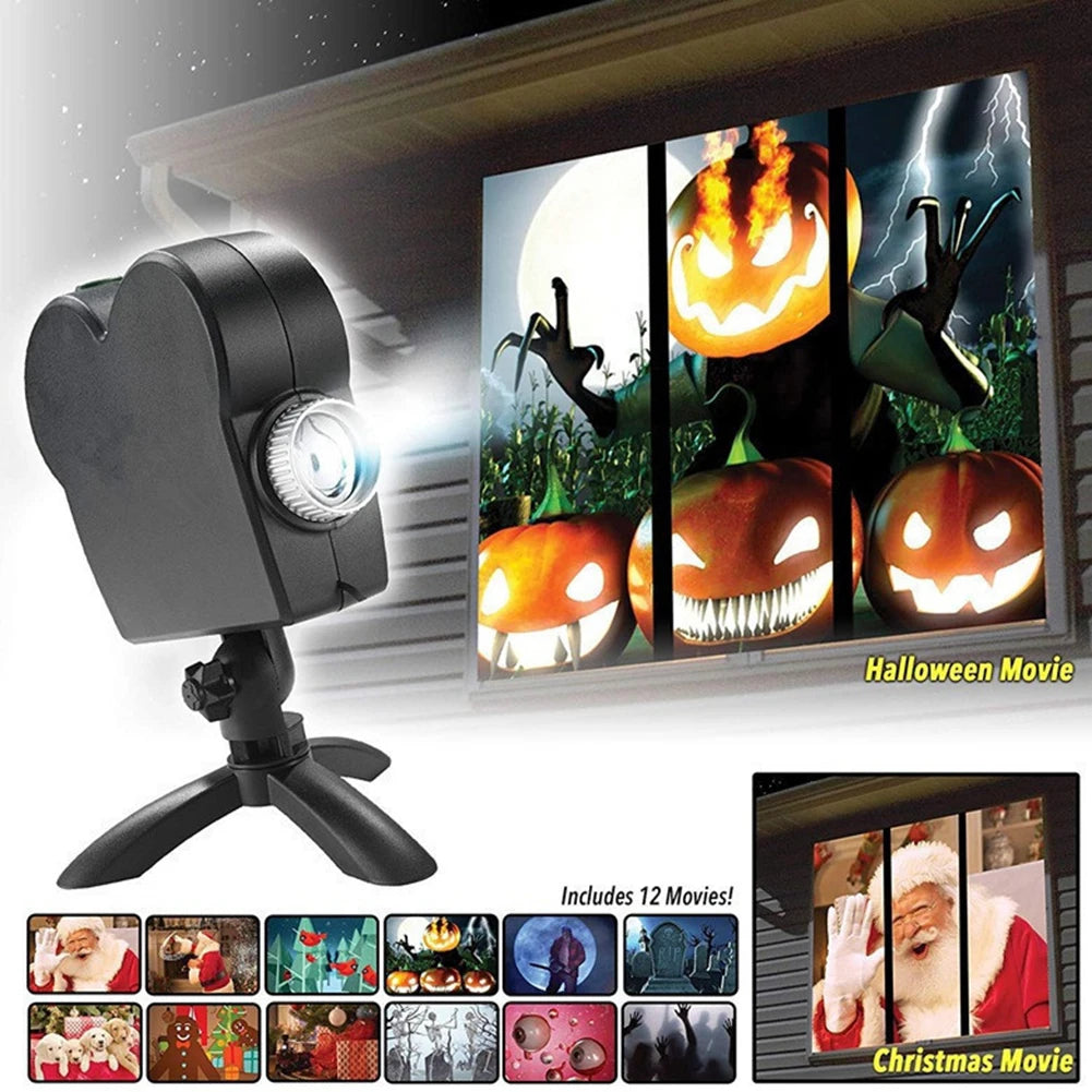 Proyector Halloween 12 películas