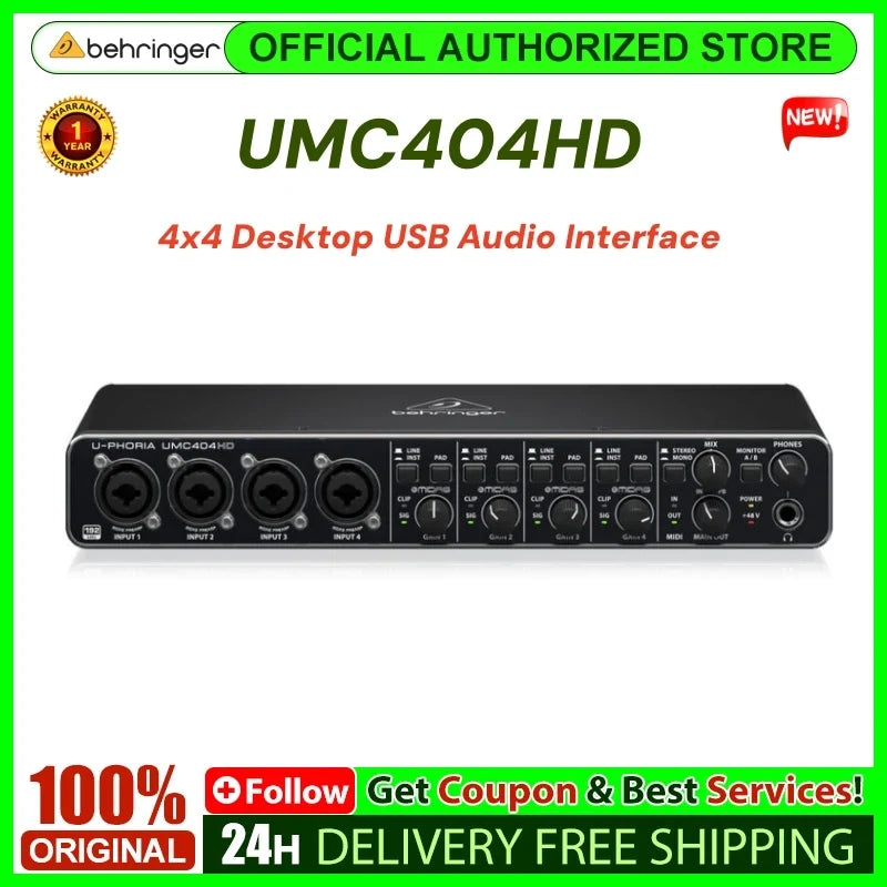 Interfaz Behringer UMC404HD