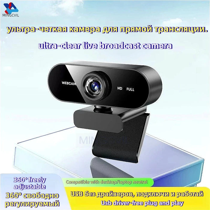 Mingcvil Mini Cámara Web 1080P