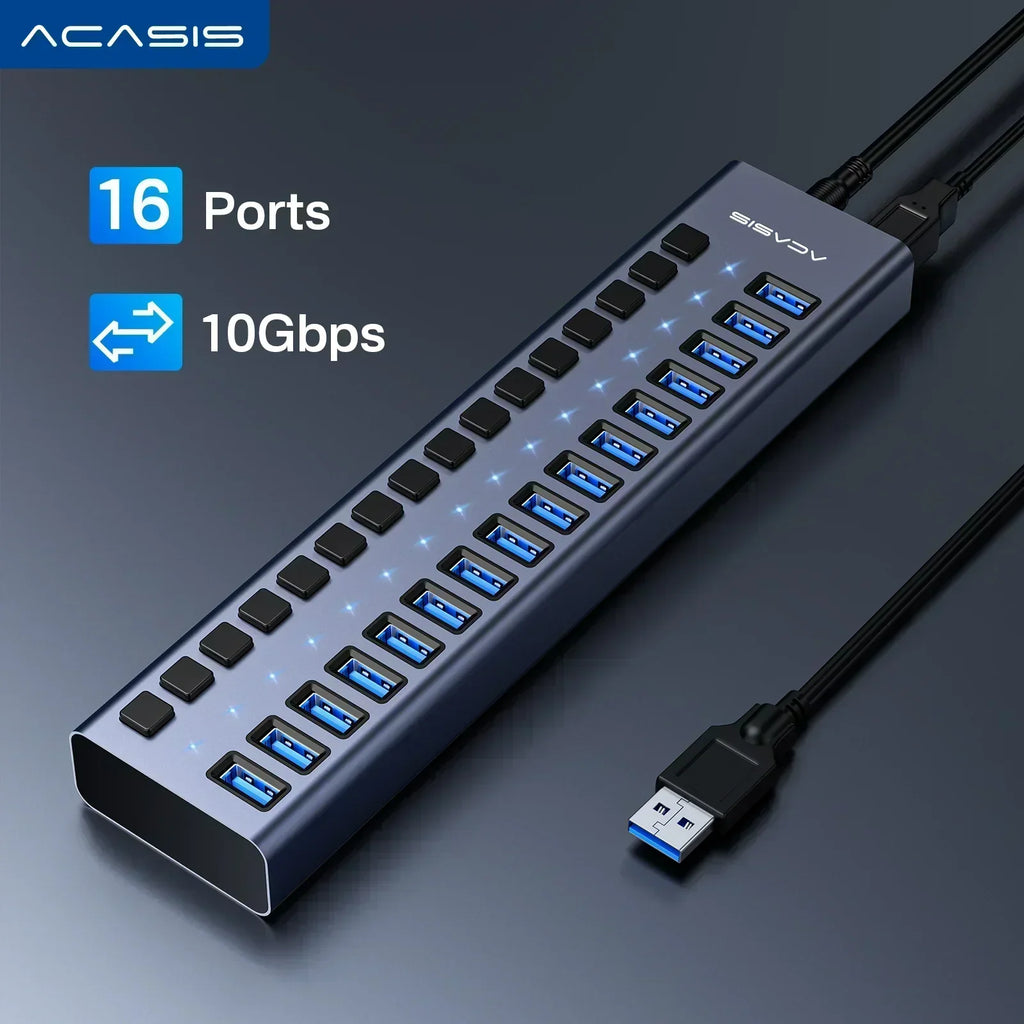 Acasis Hub USB 16/10/7 Puertos