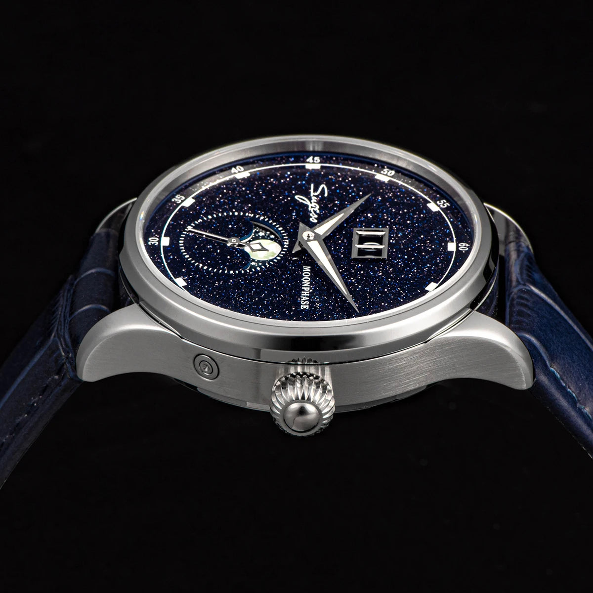 Reloj automático con fase lunar para hombre