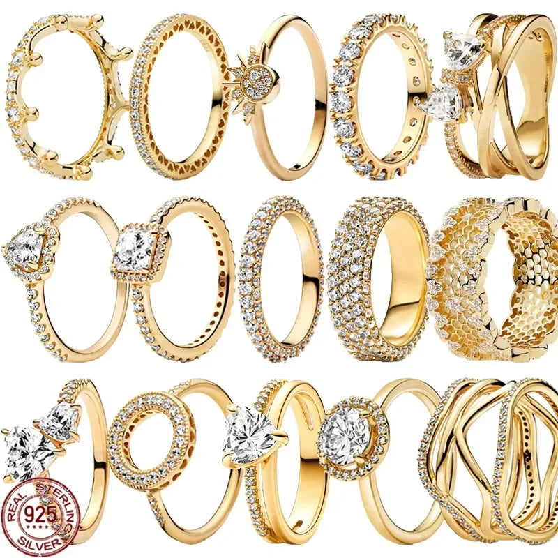 Anillo de plata 925 con corona de corazón