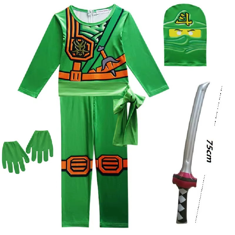 NINJA Cosplay Costume Jumpsuit Set Halloween Christmas Advanced Latest Ninja Cosplay Costume Party