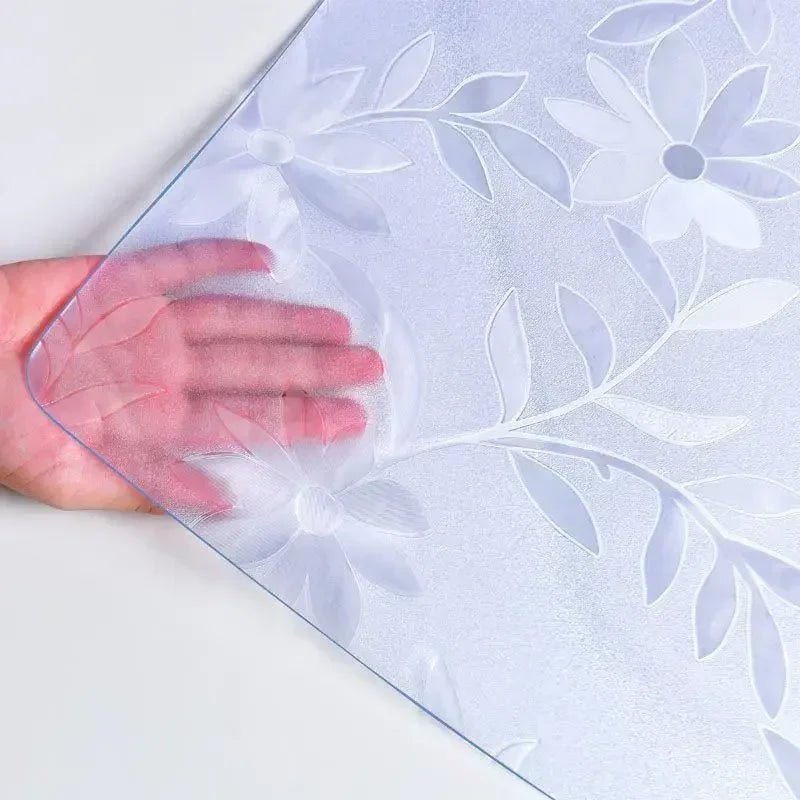 PVC Transparent Tablecloth Waterproof Oil-Proof Anti-Scalding Soft Glass Rectangular Tablecloth Kitchen Table Mat Table Cover