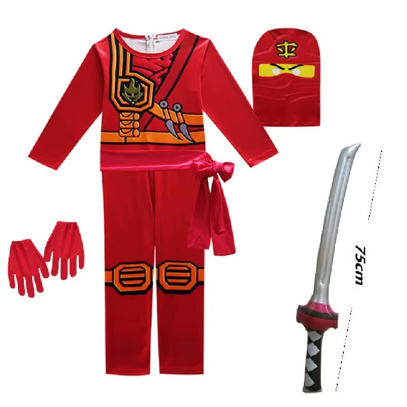 NINJA Cosplay Costume Jumpsuit Set Halloween Christmas Advanced Latest Ninja Cosplay Costume Party