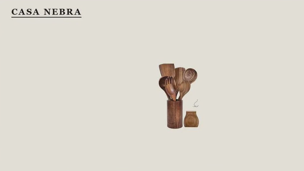 Set de cucharones de madera 5 piezas